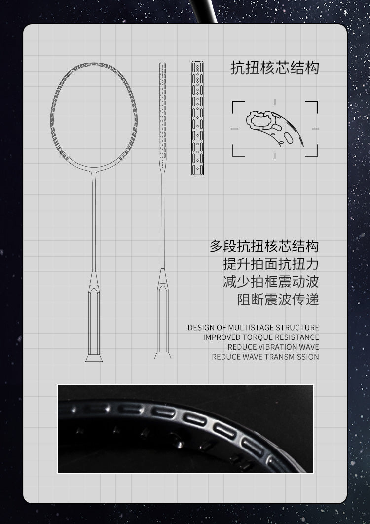 GXS P.R.IND UNI.EXPLORER.1956 badminton racket(gift box)